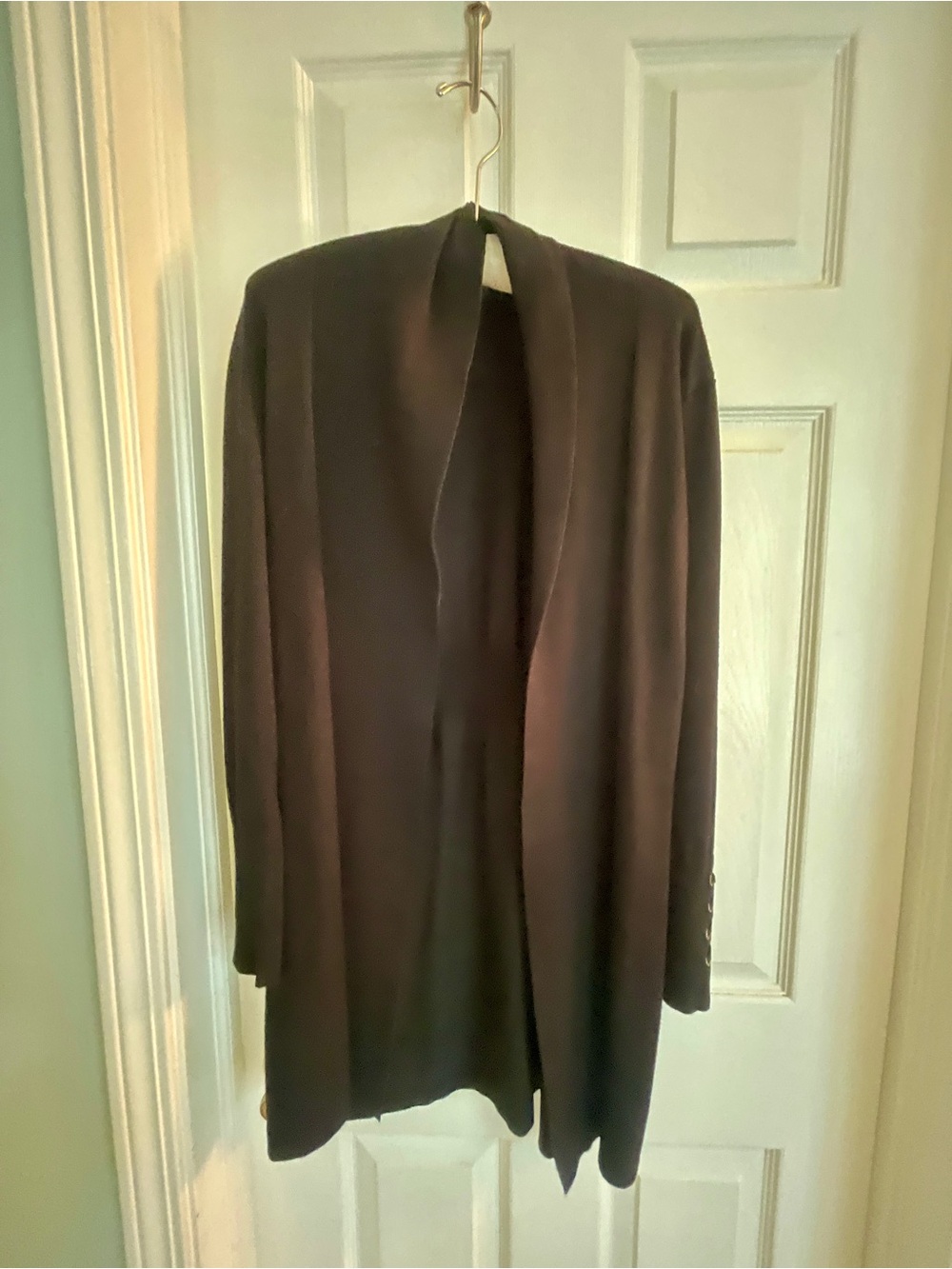 Tahari Black Open-Front Blazer Jacket